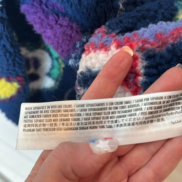 Disney Parks Mickey Mouse Sherpa Fleece Crewneck Sweatshirt. Size Small. Unisex. - Picture 8 of 8